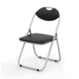 Set of 6 Folding Chair with Padded Seat and Stable U-shaped Frame for Office/Party/Conference/Dining