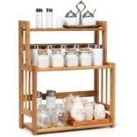 3-Tiers Bamboo Kitchen Spice Storage Shelf - ER54