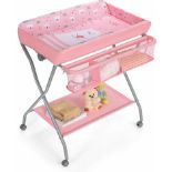 Rolling Baby Changing Table Folding Baby Diaper Changing Station - ER54