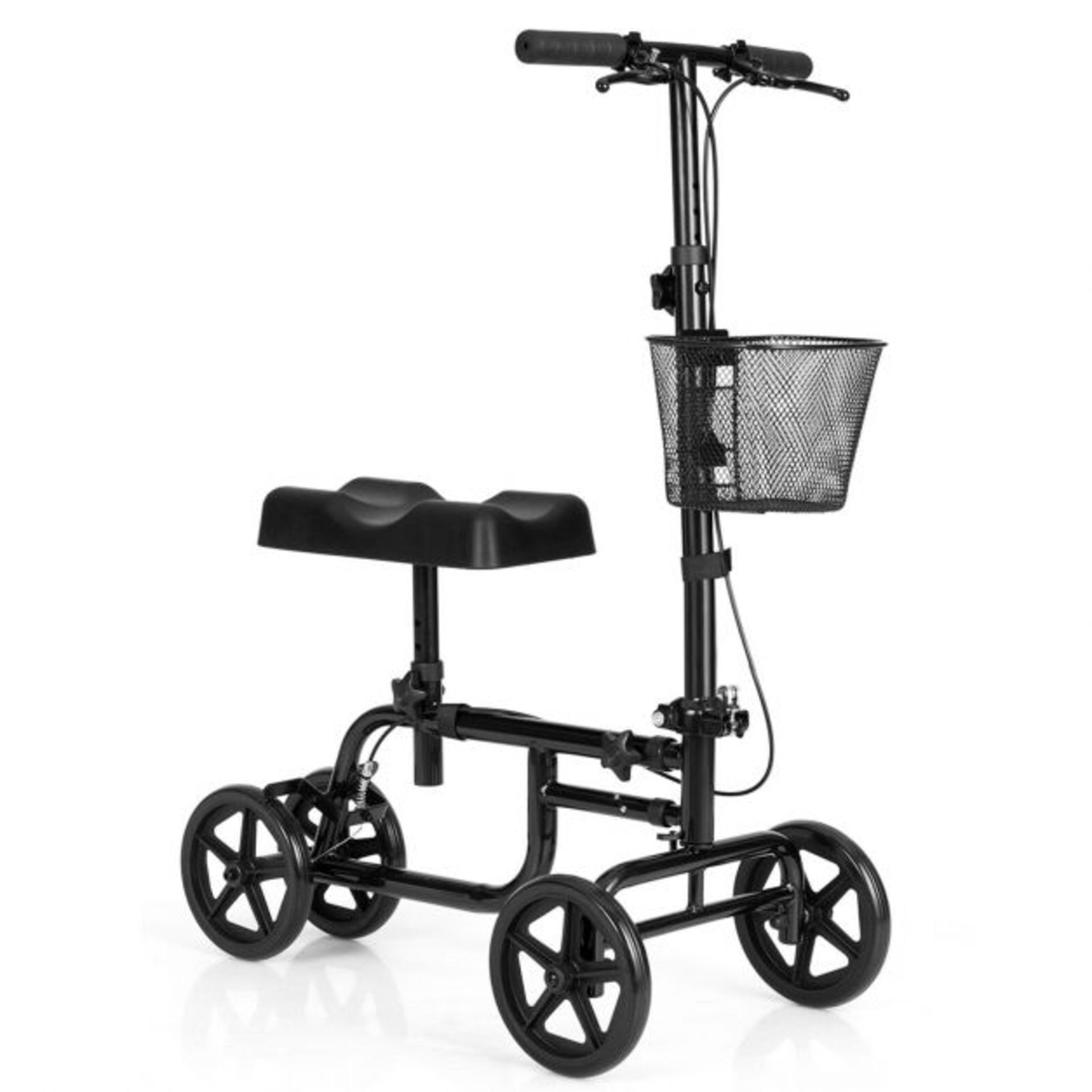 Adjustable Steerable Knee Walker Folding Scooter with Brake - ER54