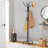 Wooden Coat Rack Hat Hanger Free Standing Hallstand Umbrella Stand - ER53