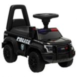 Licensed Toddler Ride On Push Police Car Black - ER54