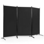 3-Panel Freestanding Wood Room Divider with Durable Hinges Steel Base - ER53