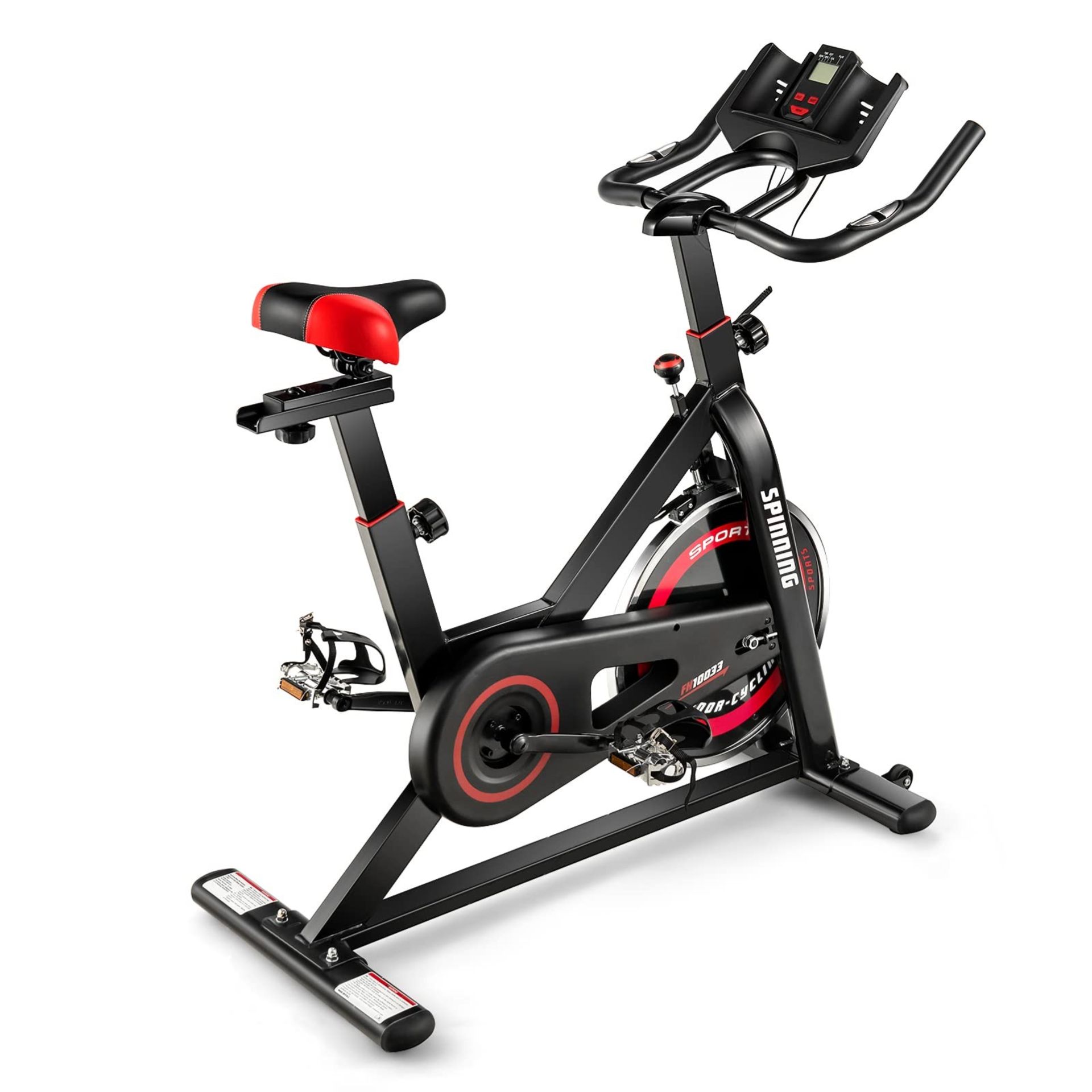 Indoor Cycling Exercise Bike, Home Gym Spinning Bicycle with Adjustable Resistance - ER54