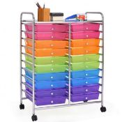 20 Drawers Storage Trolley with 4 Wheels for Beauty Salon - ER53