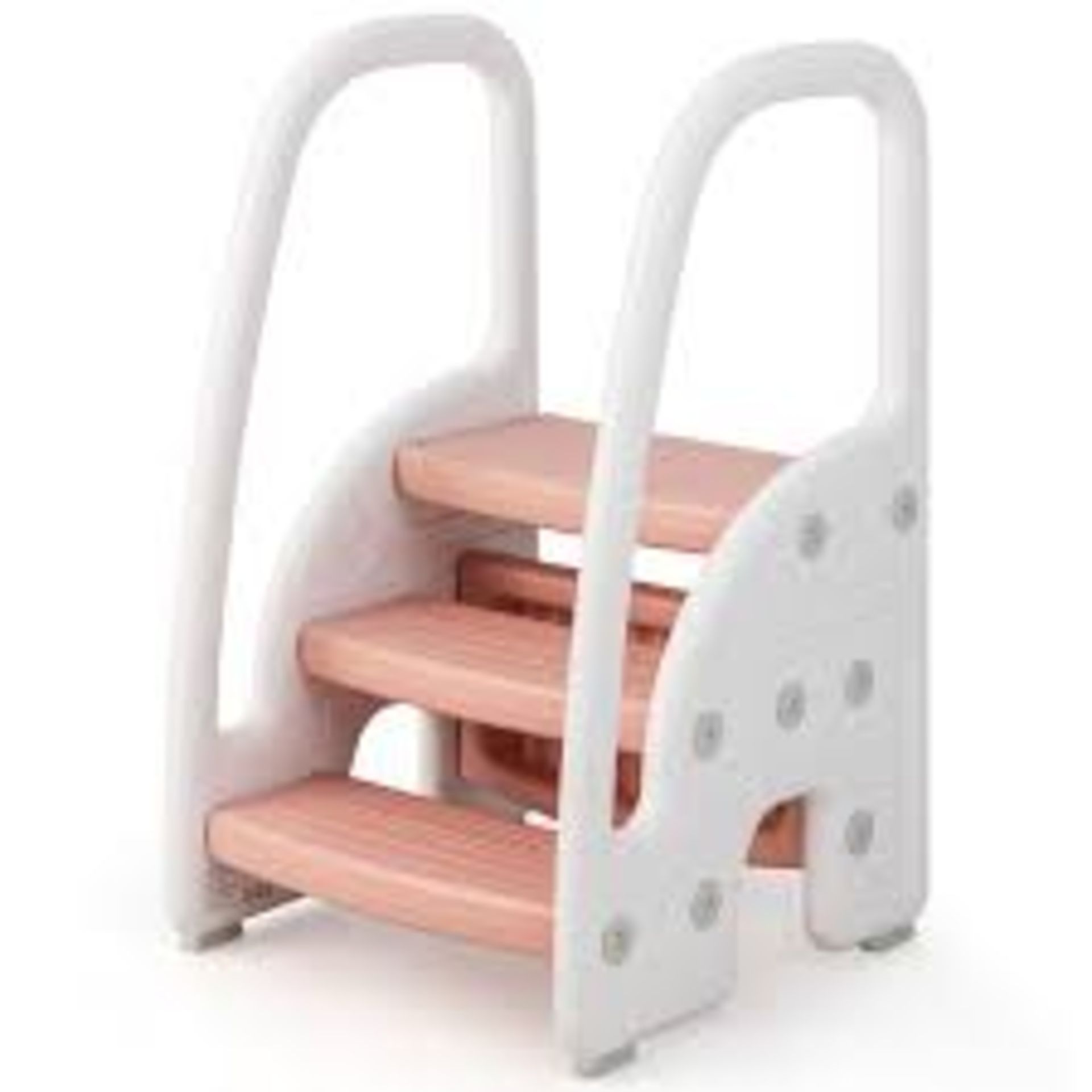 3-Step Stool Children Learning Toilet Potty Training Helper Kid Standing Tower Kitchen Bathroom