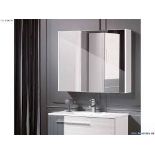White bathroom cabinet with mirror - ER54