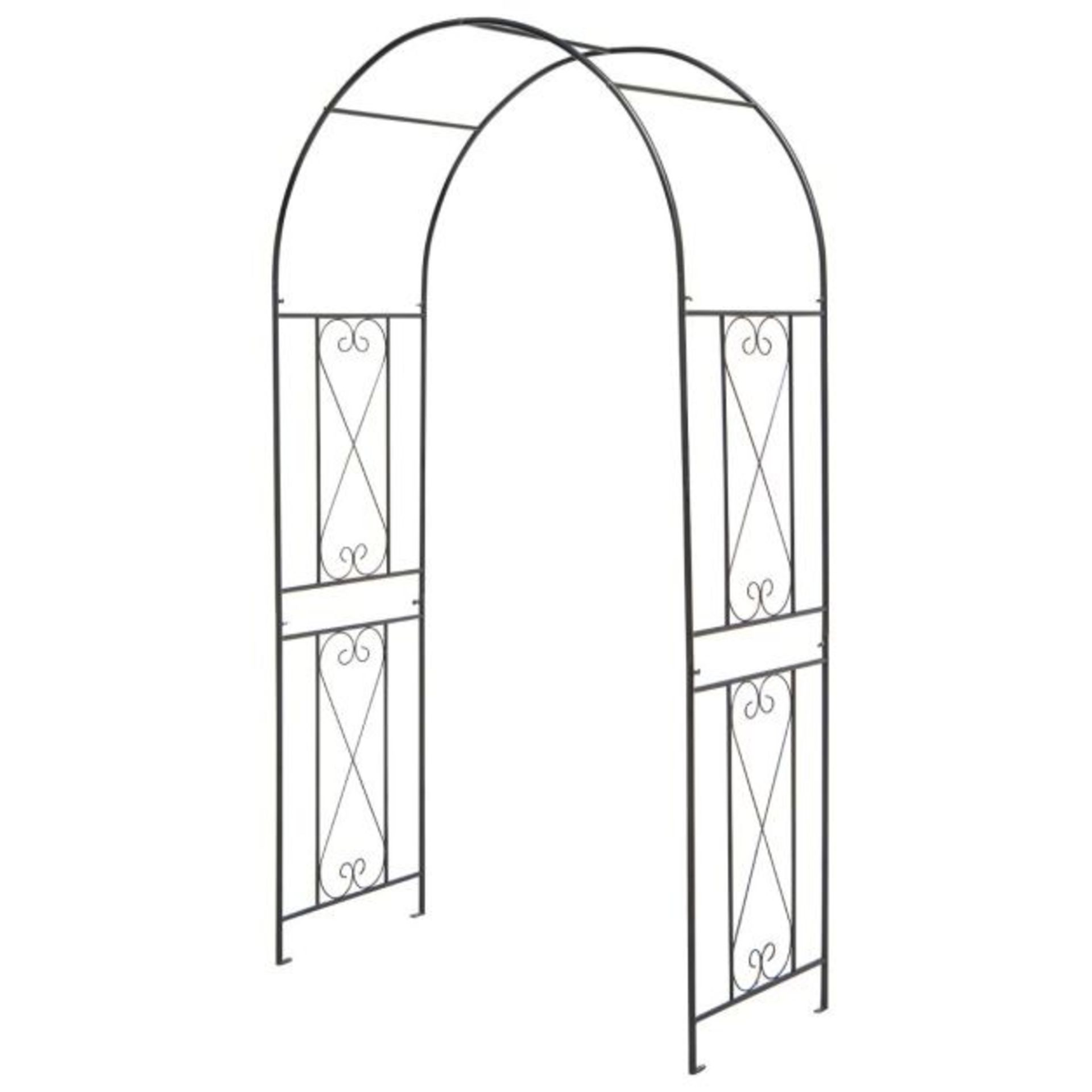 Patio Plant Stand Rack Archway with Metal Heavy-Duty for Party Ceremony Decorating - ER53