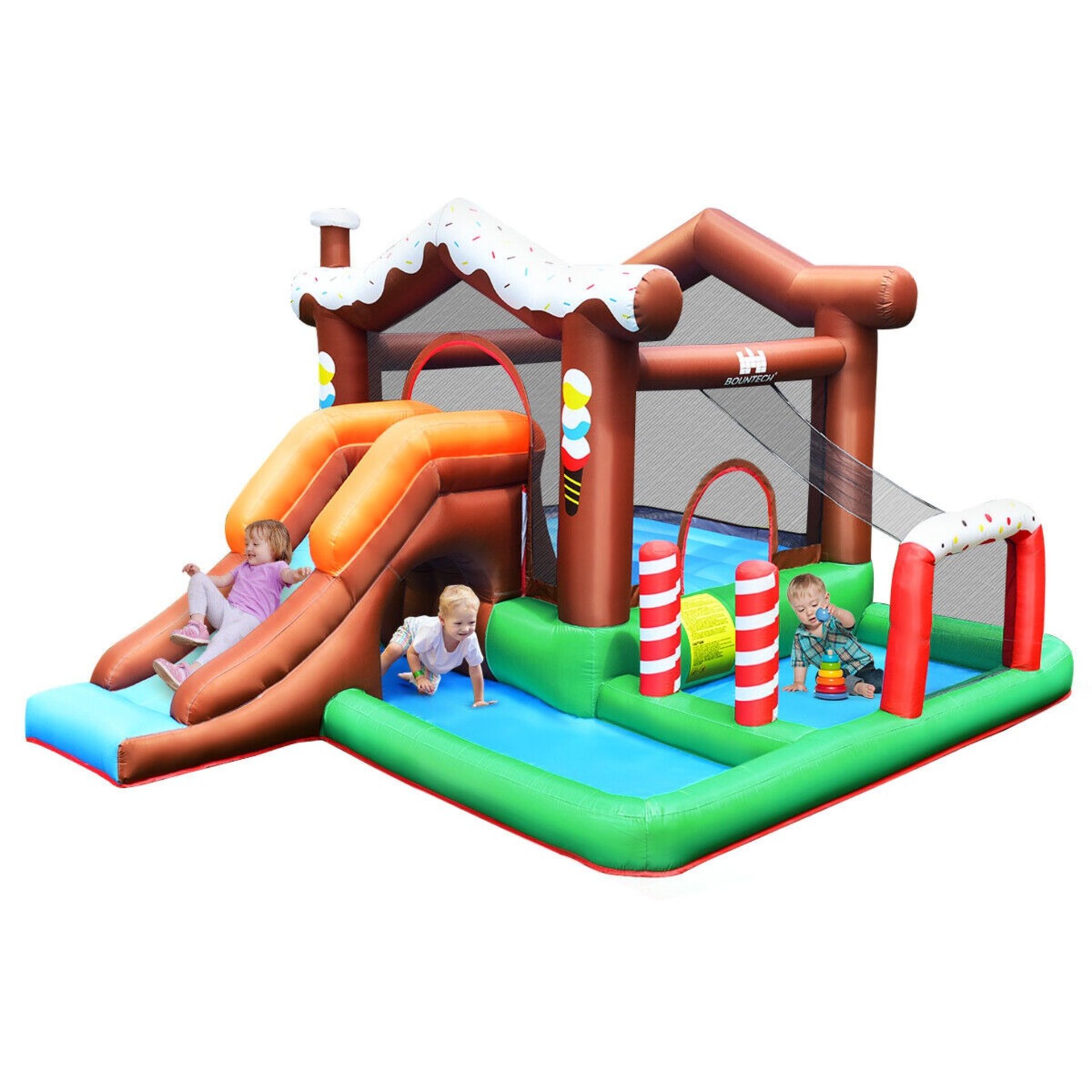 Kids Inflatable Bounce House Jumping Castle Slide Climber Bouncer - ER53