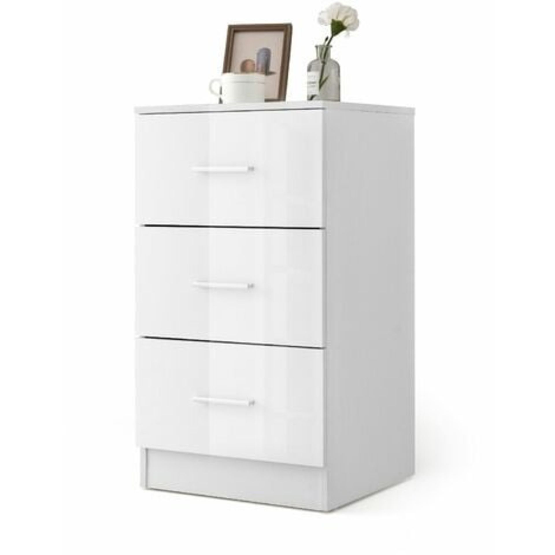 3-Drawer Chest Storage Cabinet Dresser Freestanding Night Stand Organizer - ER53