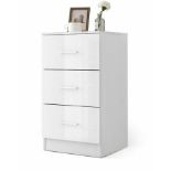 3-Drawer Chest Storage Cabinet Dresser Freestanding Night Stand Organizer - ER53