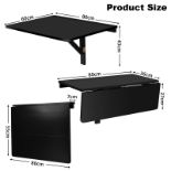 Wall Mounted Table, Folding Multi-use Drop-Leaf Laptop Desk - ER54
