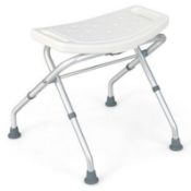 Folding Portable Shower Seat with Adjustable Height for Bathroom - ER54