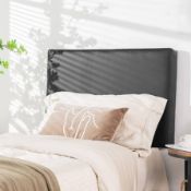 Bed Headboard Lined 88 x 53 cm, Soft Sponge Wall Cushion - ER53