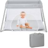 Foldable Travel Cot, 2 in 1 Portable Playpen - ER53 *Design may vary