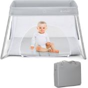 Foldable Travel Cot, 2 in 1 Portable Playpen - ER53 *Design may vary