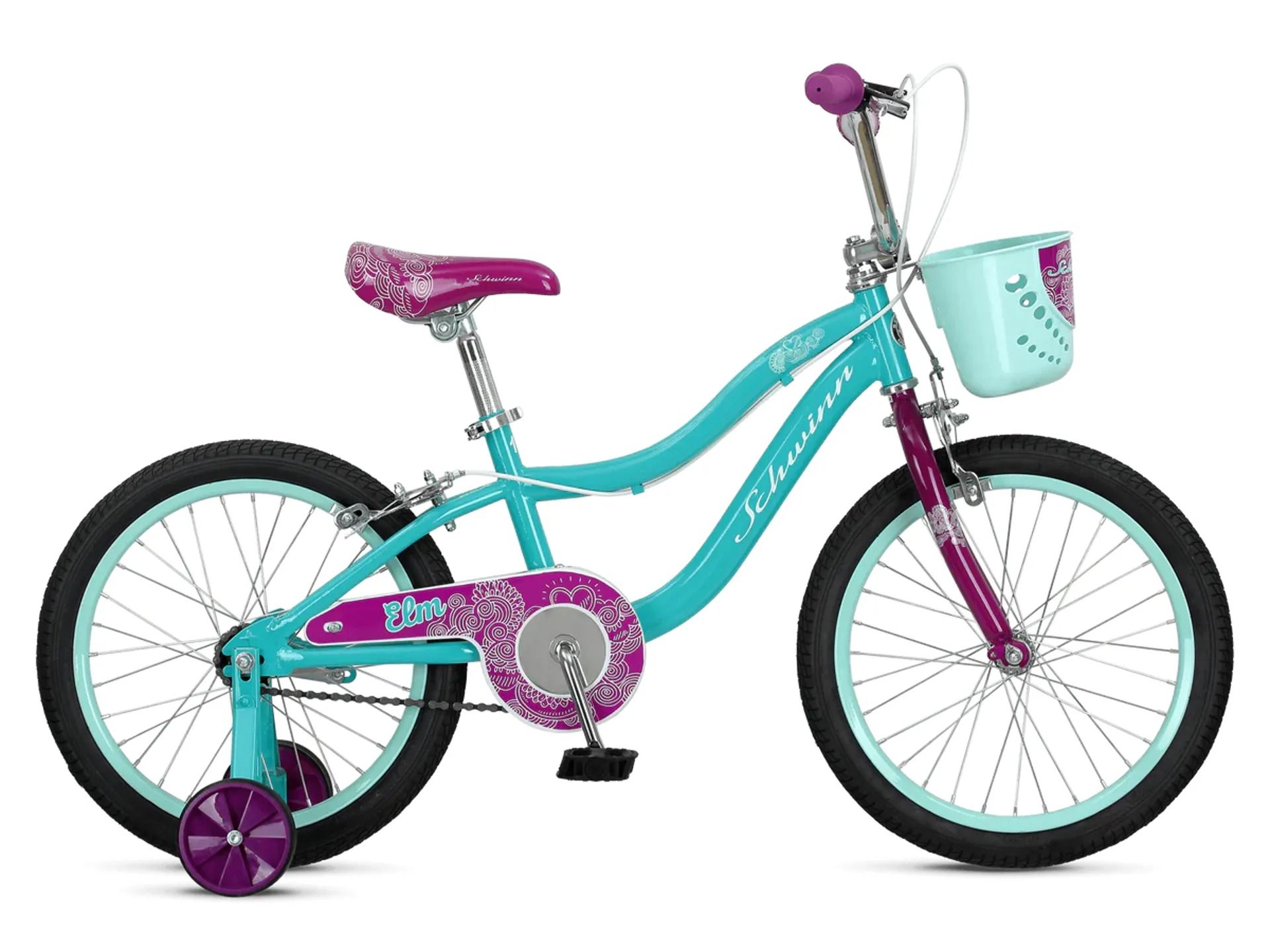 Schwinn Elm 18 Inch Wheel Kids Bike Teal Green - ER54