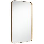 Large Rectangular Wall Mirror with Metal Frame - ER53