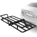 Trailer Hitch Mounted Cargo Carrier 250kg Capacity Rust-proof Cargo Basket - ER53