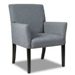 Executive Guest Chair with Rubber Wood Legs - Grey - ER54