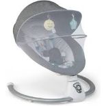 Electric Baby Bouncer, Portable Infants Rocker with Removable Mosquito Net, 5 Swing Settings,