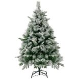Flocked Artificial Xmas Tree with 808 PVC Branch Tips - ER54