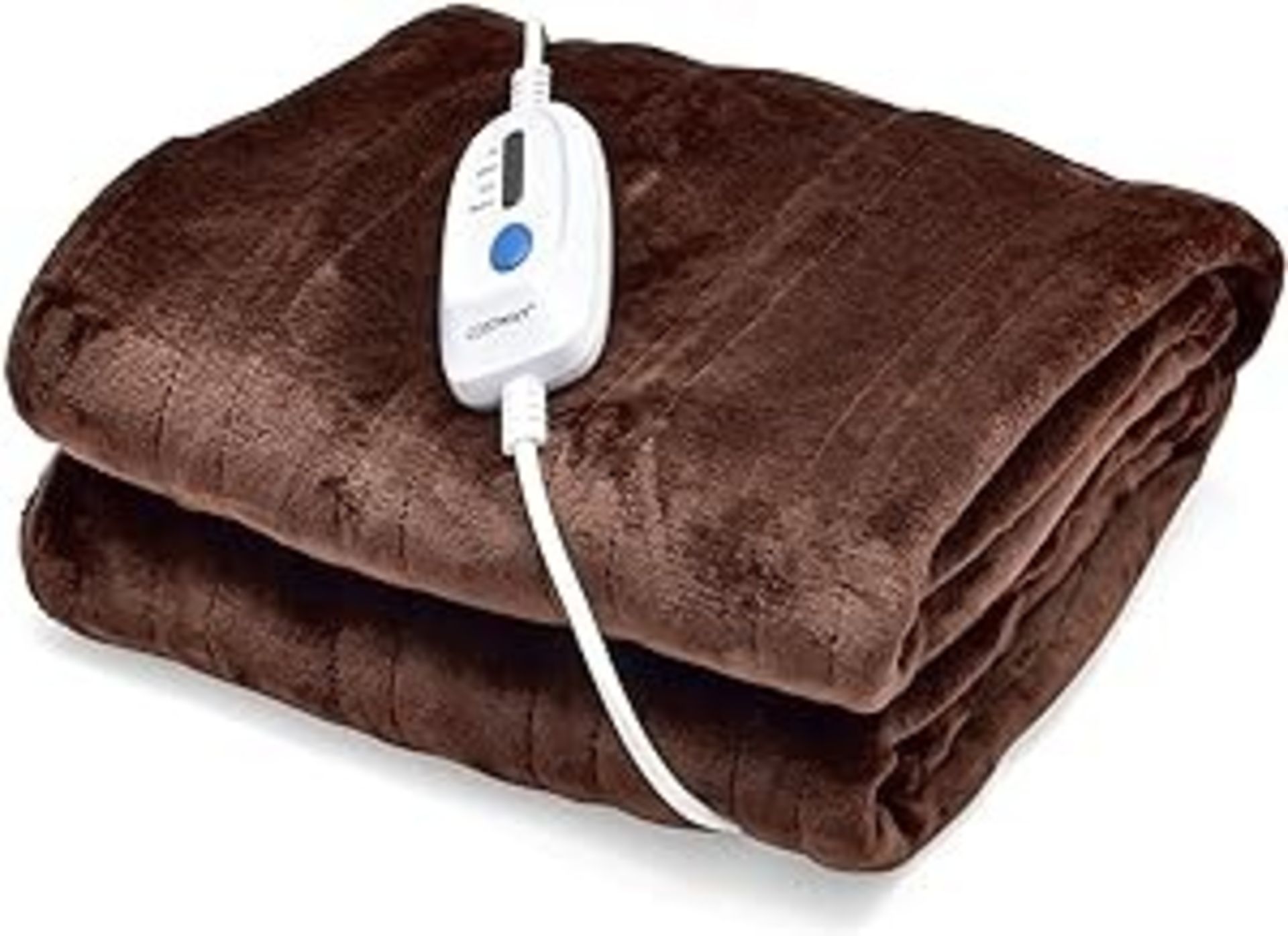 Electric Heated Throw Blanket, Soft Flannel Electric Over Blanket with 4 Heat Levels, 8-Hour Auto-