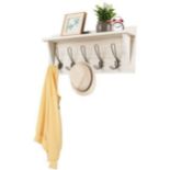 Wall-Mounted Coat Hooks with Shelf for Entryway - ER54