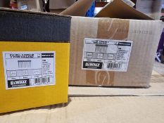 Trade Lot 100 x New Boxes of 500 Dewalt 3.7mm x 25mm HD P3X Pins Collated - DDF3440100. RRP £44.50