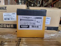 Trade Lot 100 x New Boxes of 100 DeWalt Concrete Screws 6.3mm x 101mm, 4.8mm Fixing Hole,