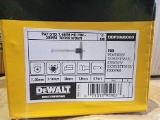 Trade Lot 100 x New Boxes of 100 Dewalt DDF3080000 DRIVE PIN 38MM INSULATION WASHER. RRP £19.54