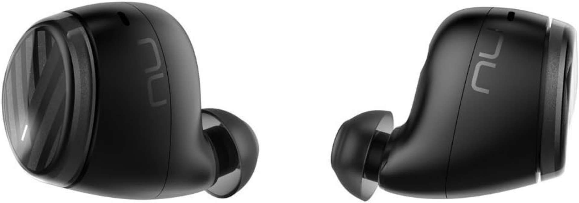 2x BRAND NEW FACTORY SEALED OPTOMA NuForce BE Free5 Wireless Earbuds - BLACK. RRP £84.99 EACH.