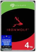 2x NEW & BOXED SEAGATE IronWolf 4TB NAS Hard Drive. RRP £114 EACH. Spin Speed: 5400RPM, Cache: