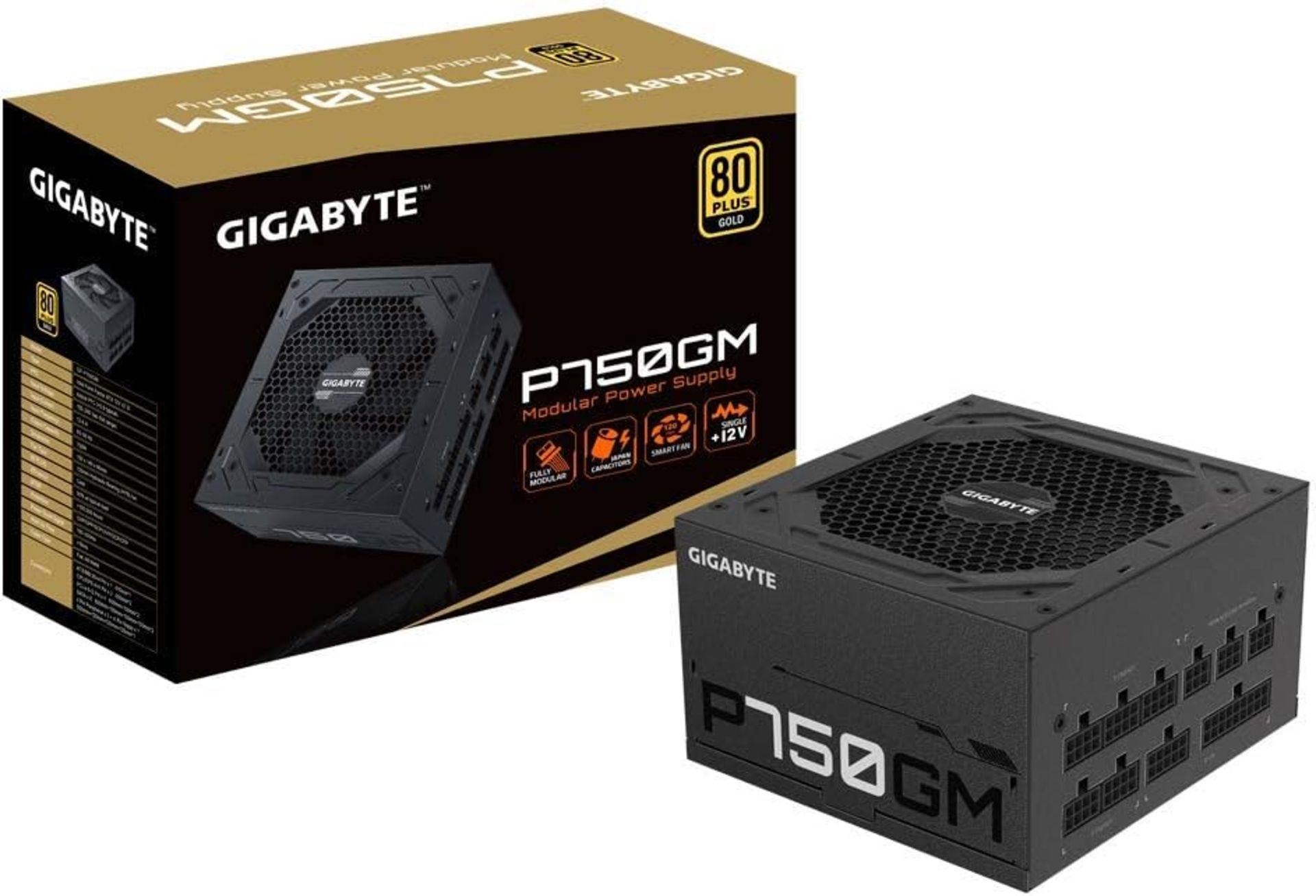 BRAND NEW FACTORY SEALED GIGABYTE P750GM 750w 80 Plus Gold Fully Modular Power Supply. RRP £84.99.