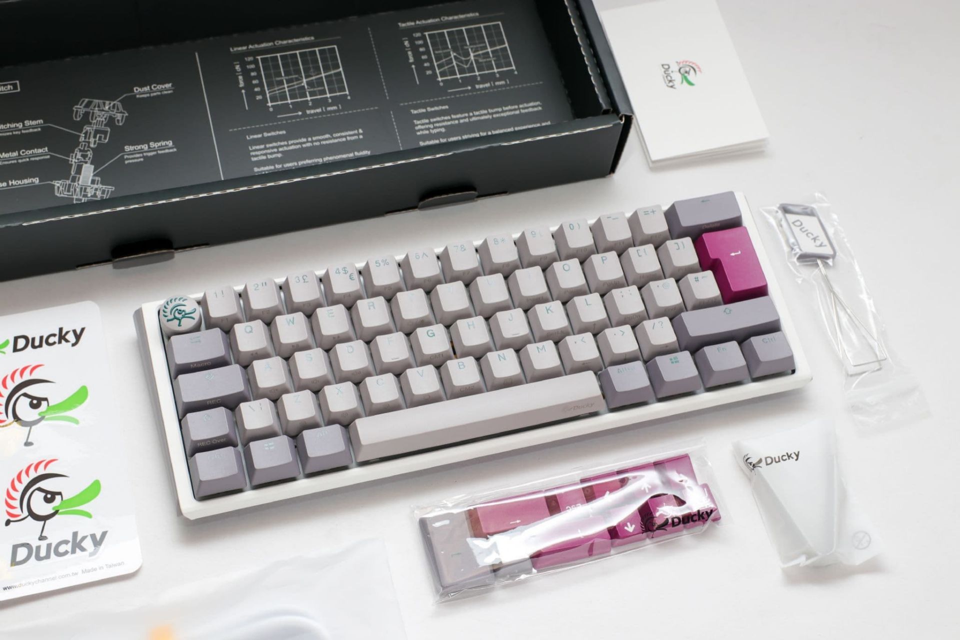 BRAND NEW FACTORY SEALED DUCKY ONE 3 Mist Mini 60% USB RGB Mechanical Gaming Keyboard Cherry MX - Image 3 of 6
