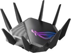 BRAND NEW FACTORY SEALED ASUS ROG Rapture GT-AX11000 Tri-Band WiFi 6 Extendable Gaming Router.