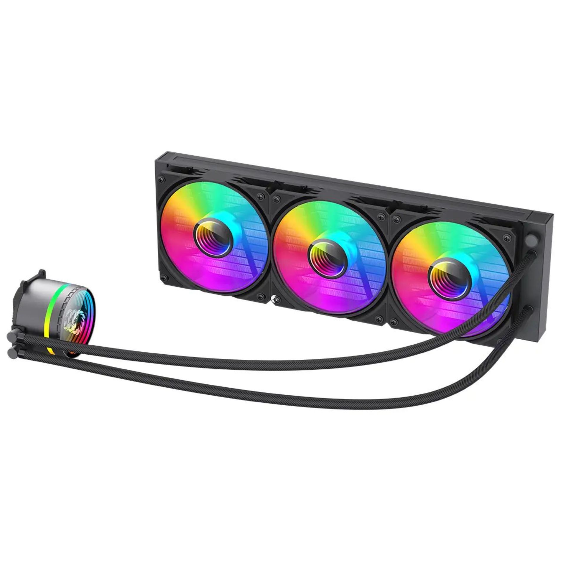 BRAND NEW FACTORY SEALED GAMEMAX Iceburg 360mm ARGB All-in-One Liquid Cooler. RRP £79.99. GameMax - Image 2 of 7
