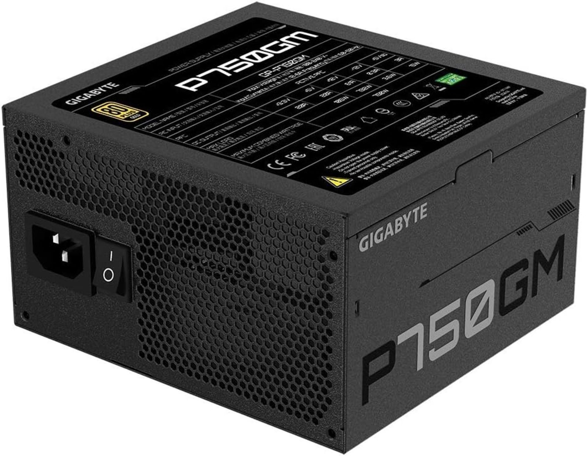 BRAND NEW FACTORY SEALED GIGABYTE P750GM 750w 80 Plus Gold Fully Modular Power Supply. RRP £84.99. - Image 4 of 6
