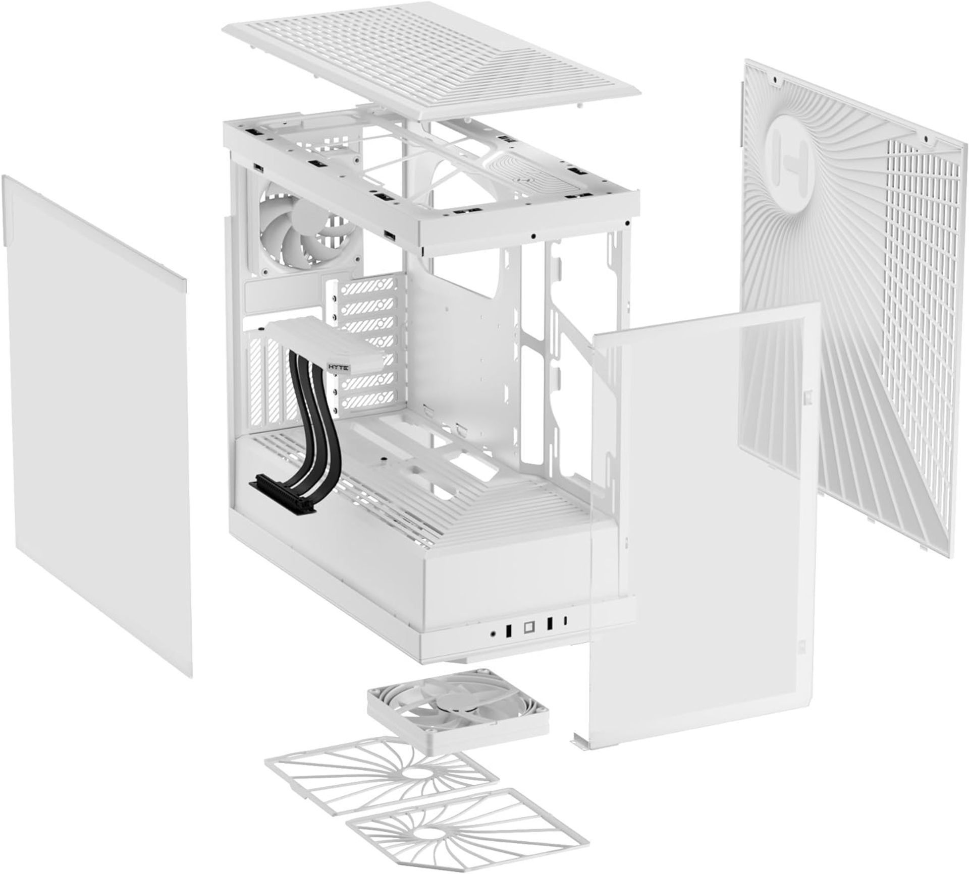 BRAND NEW FACTORY SEALED HYTE Y40 Modern Aesthetic Panoramic Tempered Glass Mid-Tower ATX Computer - Bild 6 aus 6