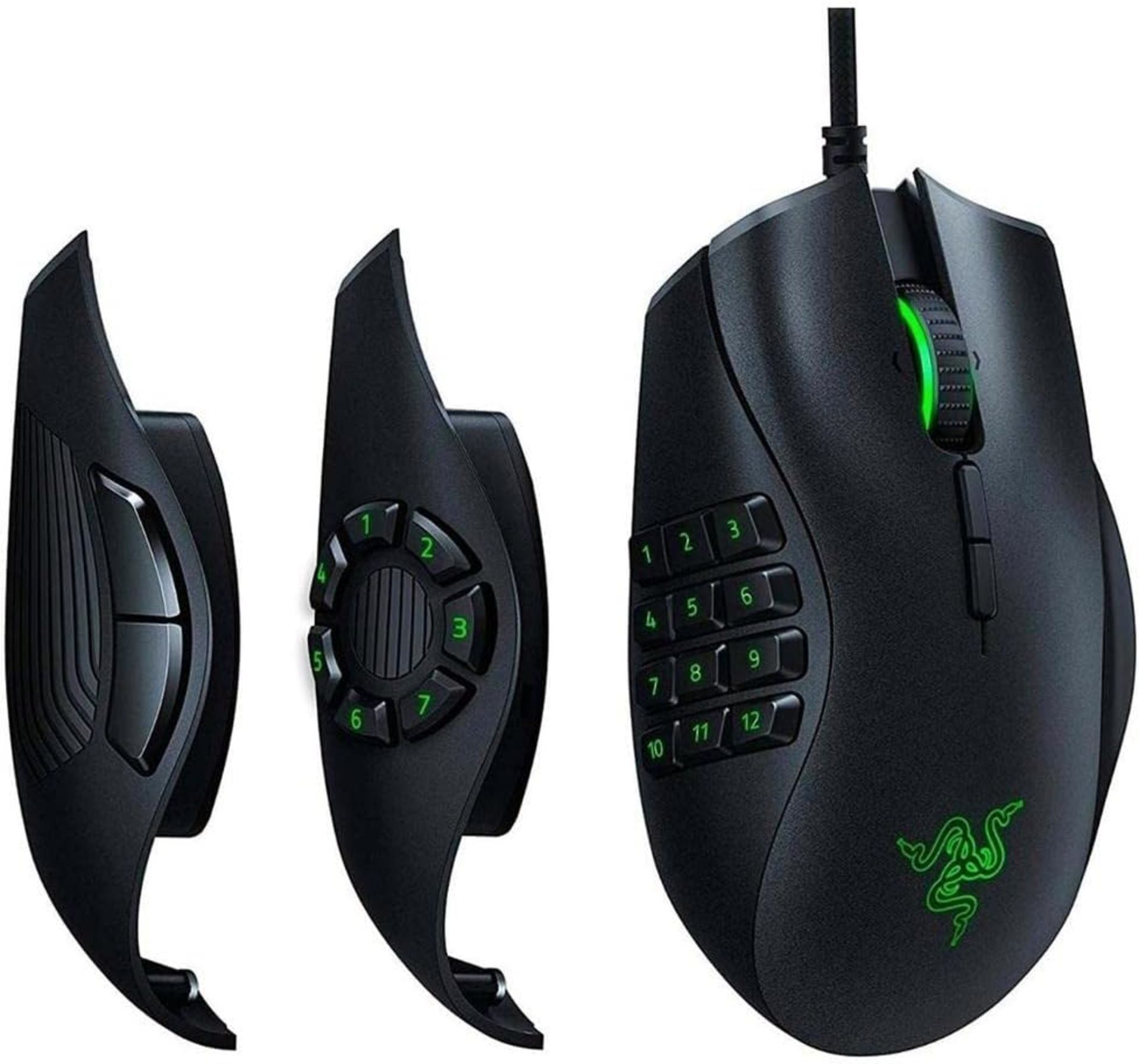 2x BRAND NEW FACTORY SEALED RAZER Naga Trinity MOBA/MMO Wired Gaming Mouse. RRP £59.99 EACH. - Image 3 of 5