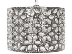 Metal Pendant Lamp Silver SAJO. - ER. This beautiful and elegant ambient fixture is a glamorous
