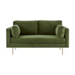 Pelham Velvet Green Velvet Sofa, 2-Seater and 3-Seater - ER29