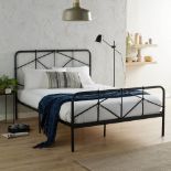 Caspian 4ft 6 Double Bed Black *design may vary* - ER30