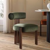 Ophelia Moss Green Velvet Dining Chair - ER30