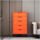 Chest of Drawers in Salmon/Orange - ER23