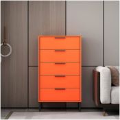 Chest of Drawers in Salmon/Orange - ER23