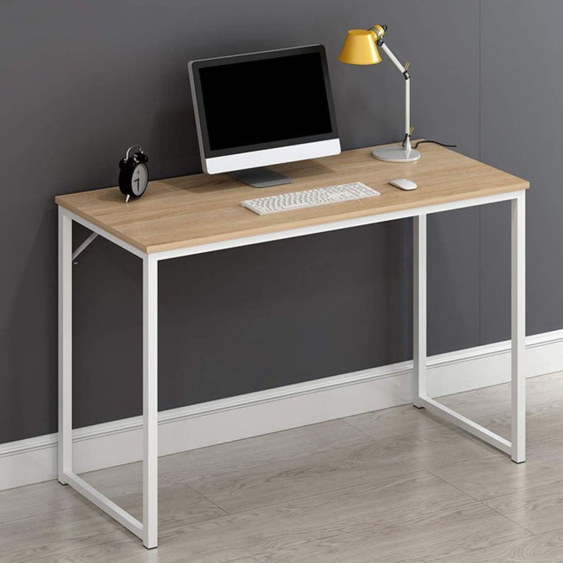 Berlin Compact Desk in Wenge/White - ER30