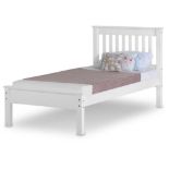 White Single Bed Frame 196x20x21cm *design may vary* - ER29End