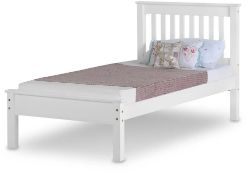 White Single Bed Frame 196x20x21cm *design may vary* - ER29End
