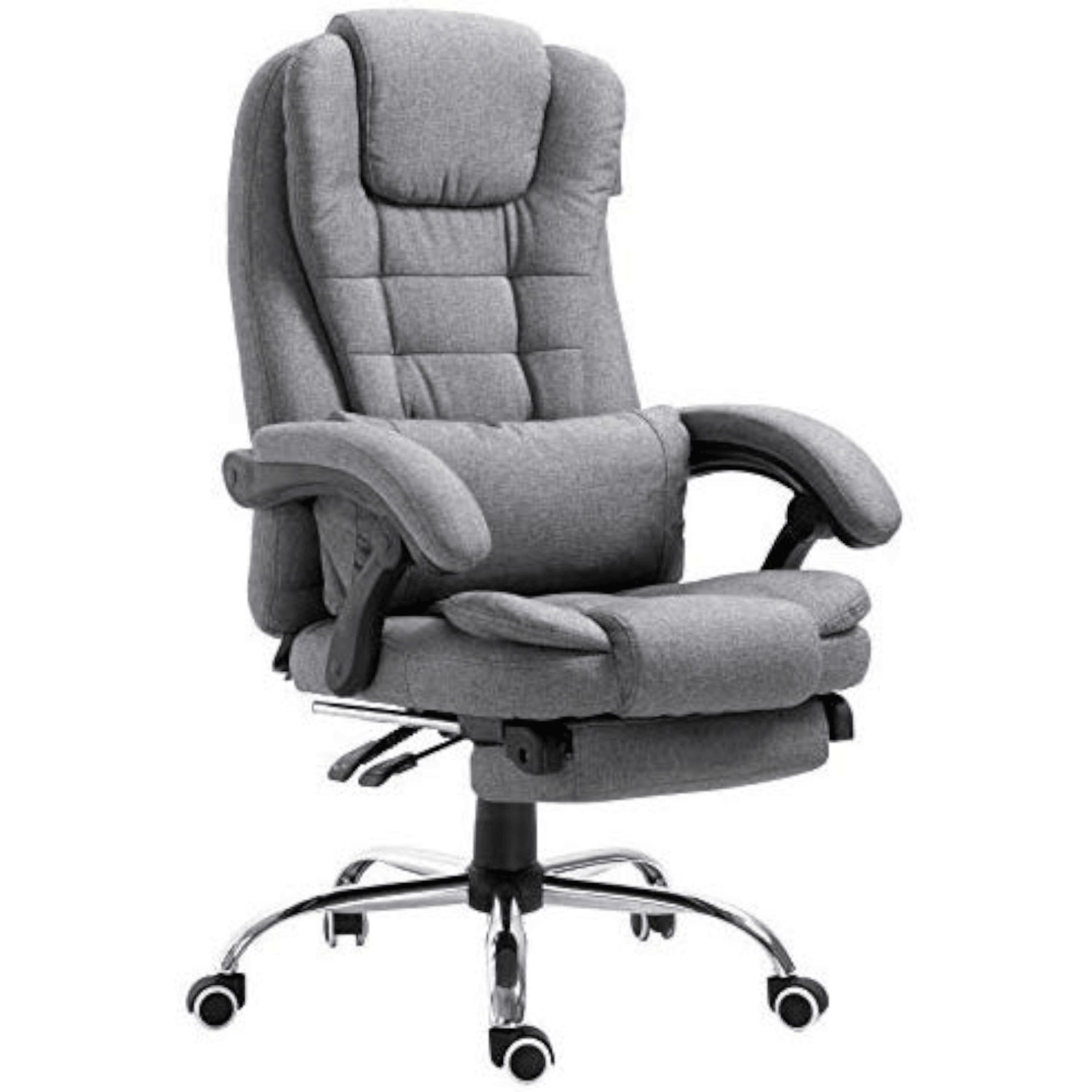 Executive Reclining Computer Desk Chair with Footrest, Headrest - ER30